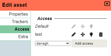 Asset access example